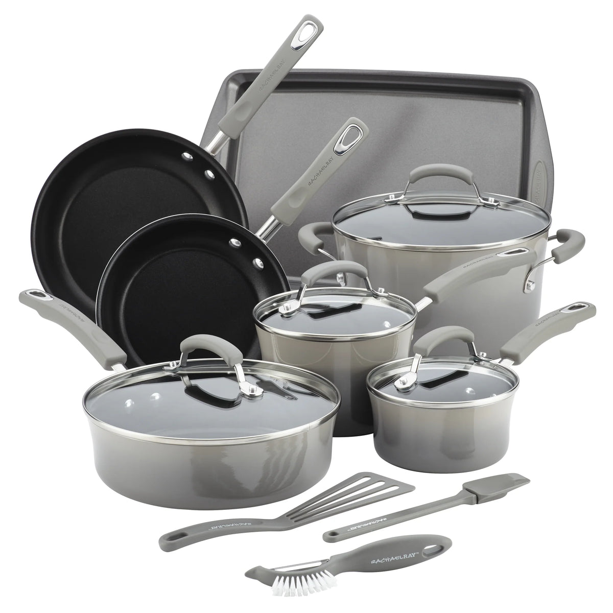 14-Piece Classic Brights Nonstick Cookware Set