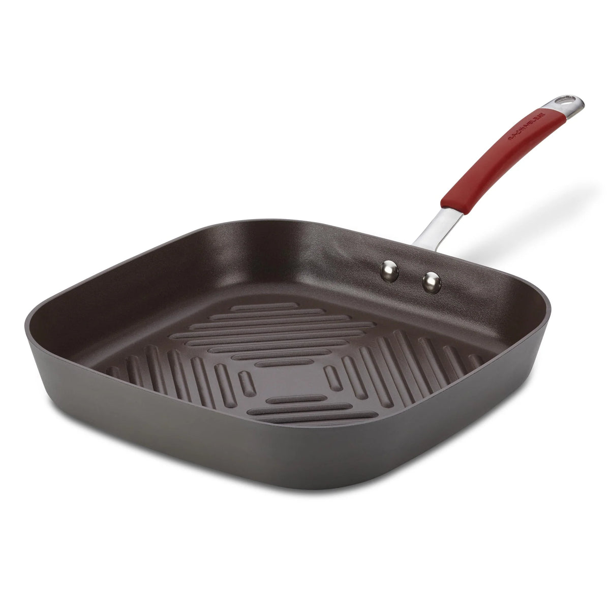 11-Inch Cucina Hard Anodized Nonstick Square Deep Grill Pan