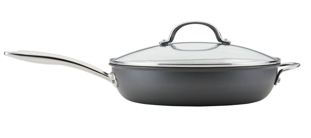 11- Piece Professional Hard-Anodized Nonstick and Induction Stainless Steel Cookware Set