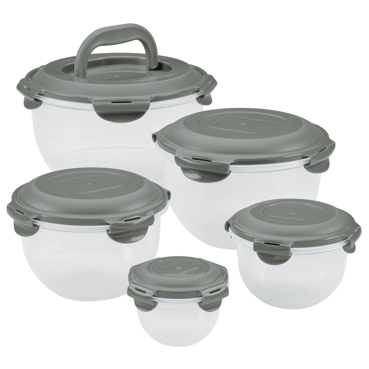 10-Piece Round Nestable Food Storage Containers