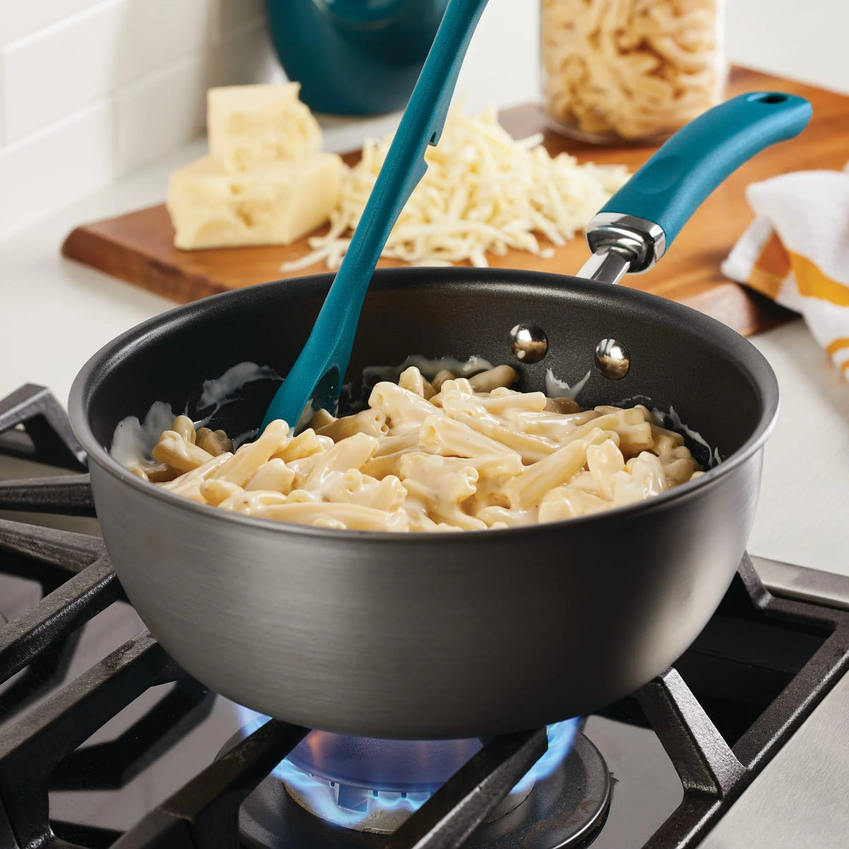3-Quart Anodized Nonstick Induction Covered Chef Pan