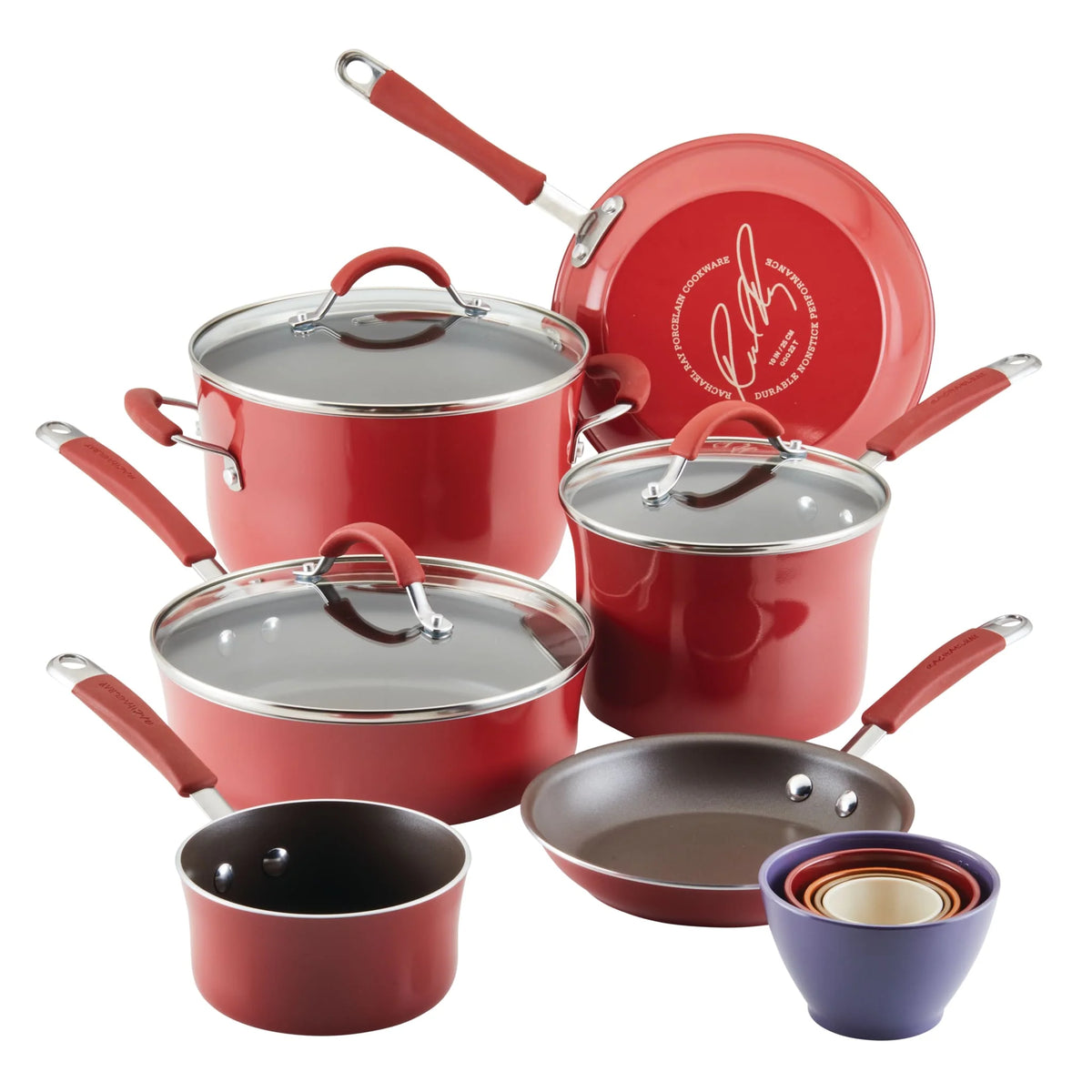 14-Piece Cucina Nonstick Cookware and Measuring Cup Set