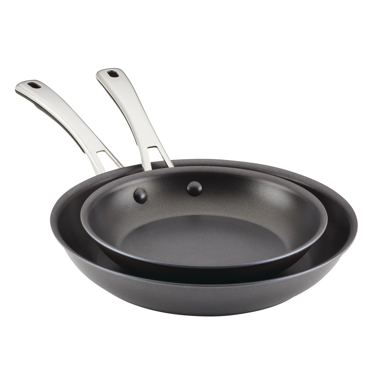 2-Piece Cook + Create Hard Anodized Nonstick Frying Pan Set