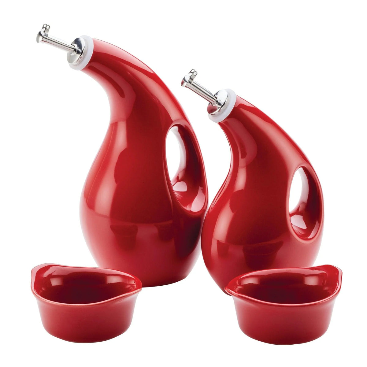 EVOO Bottle and Ramekin Dipper Set